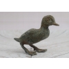 Mini Figurka Kaczka Kaczuszka - Ogrodowa Figura z Brązu - Rzeźba Posąg