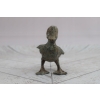 Mini Figurka Kaczka Kaczuszka - Ogrodowa Figura z Brązu - Rzeźba Posąg