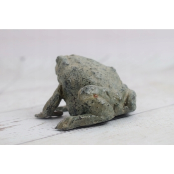 Mini Figurka Żaba Żabka - Ogrodowa Figura z Brązu - Rzeźba Posąg