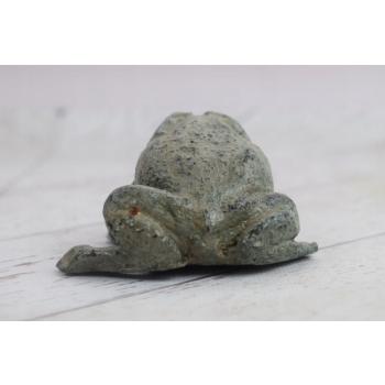 Mini Figurka Żaba Żabka - Ogrodowa Figura z Brązu - Rzeźba Posąg