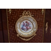 Pałacowa Komoda Ludwik XVI - Medalion Porcelanowy Blat Marmur Okuta Brązem