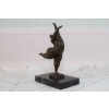 Łgarska Akrobatka Gruba Kobieta - Figura z brązu
