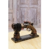 Steampunk Rewolwer 6 Lufowy - Ręka Podtrzymująca Pistolet Figurka