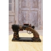 Steampunk Rewolwer 6 Lufowy - Ręka Podtrzymująca Pistolet Figurka