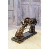 Steampunk Rewolwer 6 Lufowy - Ręka Podtrzymująca Pistolet Figurka