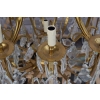 Żyrandol z Brązu - Brąz i Kryształy - Lampa Sufitowa - Rokoko 148cm GIGANT