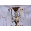 Żyrandol z Brązu - Brąz i Kryształy - Lampa Sufitowa - Rokoko 148cm GIGANT