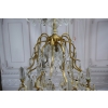 Żyrandol z Brązu - Brąz i Kryształy - Lampa Sufitowa - Rokoko 120cm GIGANT