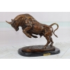 Duży Masywny Byk Bitewny - Corrida Korrida - Toro Bravo - Figura z Brązu
