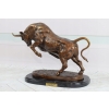 Duży Masywny Byk Bitewny - Corrida Korrida - Toro Bravo - Figura z Brązu