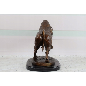 Duży Masywny Byk Bitewny - Corrida Korrida - Toro Bravo - Figura z Brązu