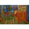 Abstrakcja Vincent Van Gogh - Pokój - Obraz Olejny - Złota Rama Prezent