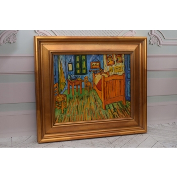 Abstrakcja Vincent Van Gogh - Pokój - Obraz Olejny - Złota Rama Prezent