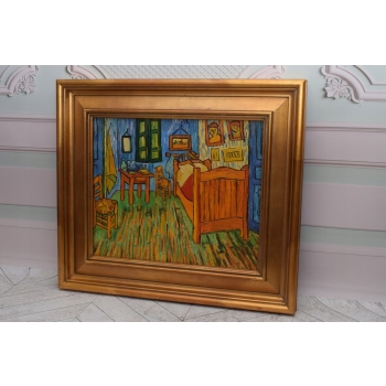 Abstrakcja Vincent Van Gogh - Pokój - Obraz Olejny - Złota Rama Prezent