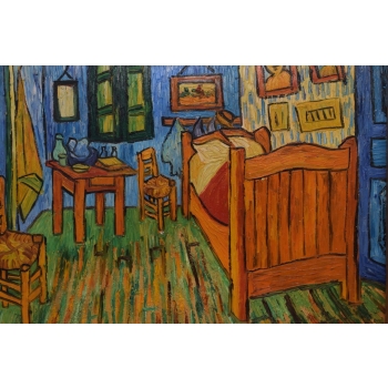 Abstrakcja Vincent Van Gogh - Pokój - Obraz Olejny - Złota Rama Prezent