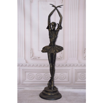 Duża Żeliwna Tancerka - Baletnica Ballerina - Żeliwna Figura ART DECO 125cm