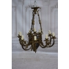 Królewski Gigant Paryski Żyrandol z Brązu + Lampa - BIAŁY KRUK 70cm