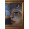 Salvador Dali - Abstrakcja - Portret Kobiety - Pastel - Obraz