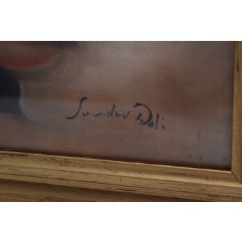 Salvador Dali - Abstrakcja - Portret Kobiety - Pastel - Obraz