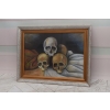 PAUL CEZANNE - MEMENTO MORI - Czaszki - Srebrna Rama