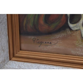 PAUL CEZANNE - MEMENTO MORI - Czaszki - Srebrna Rama