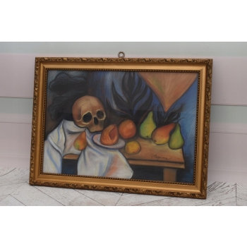 PAUL CEZANNE - MEMENTO MORI - Martwa Natura - STARY OBRAZ z FRANCJI
