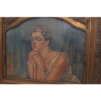 Jacek Malczewski - Portret - Wspomnienie - Polski Stary Obraz Olejny