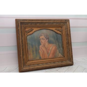 Jacek Malczewski - Portret - Wspomnienie - Polski Stary Obraz Olejny