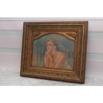Jacek Malczewski - Portret - Wspomnienie - Polski Stary Obraz Olejny
