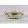 Porcelanowa Patera Secesja - Biała Misa - Róże Kwiaty - Dekoracja