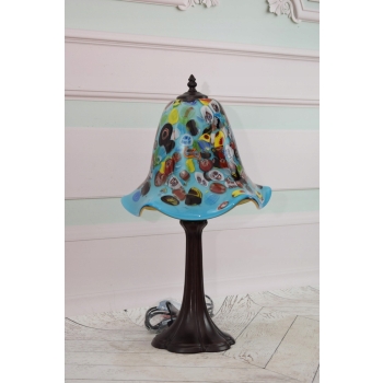Lampa Stojąca Szkło Murano Style - Lampa Biurowa - Ozdoba