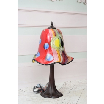 Lampa Stojąca Szkło Murano Style - Lampa Biurowa - Ozdoba