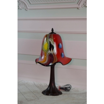 Lampa Stojąca Szkło Murano Style - Lampa Biurowa - Ozdoba