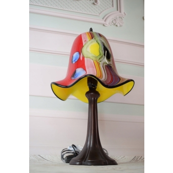 Lampa Stojąca Szkło Murano Style - Lampa Biurowa - Ozdoba