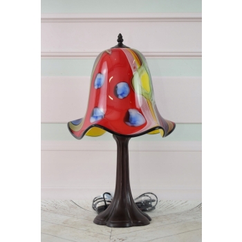 Lampa Stojąca Szkło Murano Style - Lampa Biurowa - Ozdoba