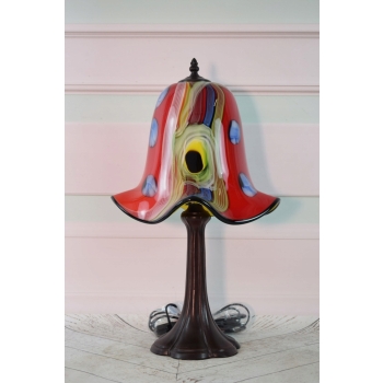 Lampa Stojąca Szkło Murano Style - Lampa Biurowa - Ozdoba