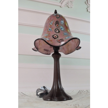 Lampa Stojąca Szkło Murano Style - Lampa Biurowa - Ozdoba