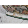 Biała Szkatuła Bomboniera - Porcelana - Kolorowe Kwiaty Owoce - Misa Ozdoba