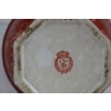Porcelanowa Waza - Czerwony Puchar Amfora - Porcelana i Brąz - Kwiat Ozdoba