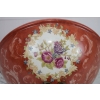 Porcelanowa Waza - Czerwony Puchar Amfora - Porcelana i Brąz - Kwiat Ozdoba