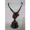 Pływak Nurek - akrobata - Prezent Vintage - Figura rzeźba z brązu - Unikat