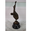 Pływak Nurek - akrobata - Prezent Vintage - Figura rzeźba z brązu - Unikat