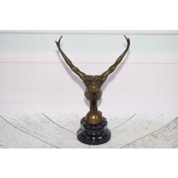 Pływak Nurek - akrobata - Prezent Vintage - Figura rzeźba z brązu - Unikat