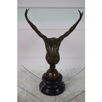 Pływak Nurek - akrobata - Prezent Vintage - Figura rzeźba z brązu - Unikat