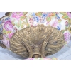 Kolorowa Patera Porcelanowa - Kwiaty - Wazon Amfora Porcelana + Brąz Ozdoba