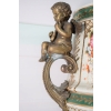 Porcelanowy Wazon - Waza Secesja - Porcelana + Brąz - Anioły Amory Prezent