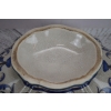 Porcelanowa Misa - Wazon Waza - Porcelana + Brąz - Sygn Kolorowe Zdobienia