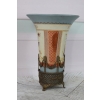 Pałacowy Porcelanowy Wazon - Waza - Porcelana + Brąz - Koliber - Prezent