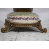 Patera Na Owoce - Porcelana + Brąz - Łabędź Kwiaty - Dekoracja Ozdoba Salon