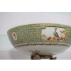 Patera Na Owoce - Porcelana + Brąz - Łabędź Kwiaty - Dekoracja Ozdoba Salon